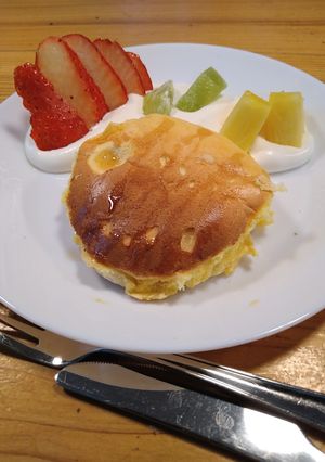 ふわとろスフレパンケーキ-レシピのメイン写真