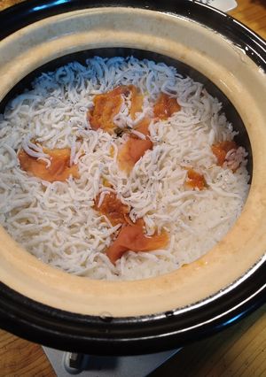 かまどさんｄｅしらす梅干しの炊き込みご飯-レシピのメイン写真