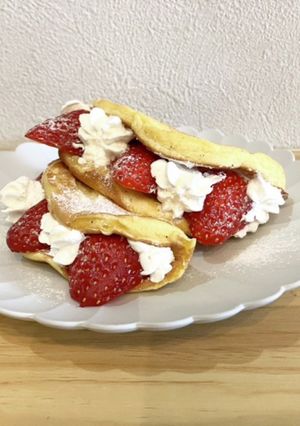 いちごのオムレット-レシピのメイン写真