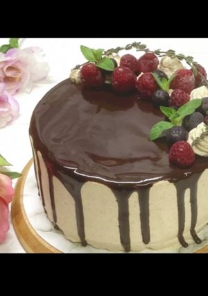 キャラメルクリームケーキ-レシピのメイン写真