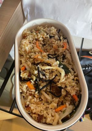 若玄米の雲仙野菜炊き込みご飯-レシピのメイン写真