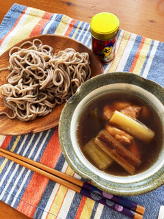 簡単で美味い!鴨せいろ風 鶏ねぎざる蕎麦-レシピのメイン写真