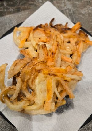 新玉ねぎと人参のかき揚げ-レシピのメイン写真
