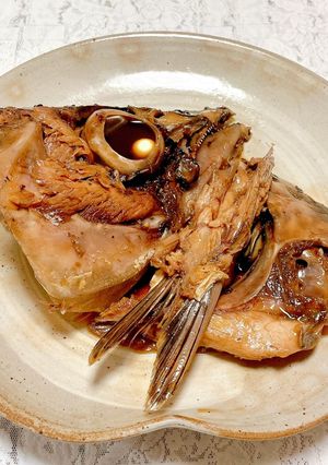 こってり旨い！マグロの頭&カマの煮つけ！-レシピのメイン写真