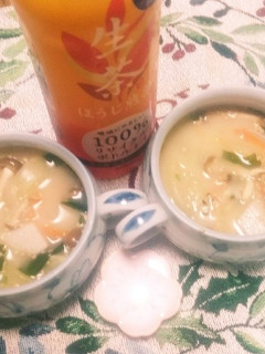 リケンワカメスープを減塩と栄養プラスにも-レシピのメイン写真