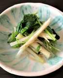 春の優秀野菜♪「根三つ葉のお浸し」