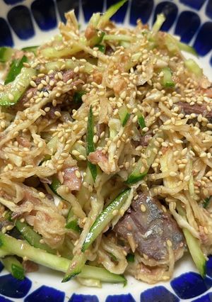 超簡単!調味料不要の激ウマ鯖缶和え-レシピのメイン写真