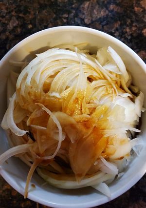 臨醐山黒酢で酢玉ねぎ-レシピのメイン写真
