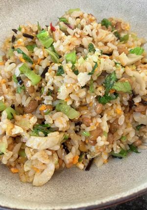 納豆梅昆布チャーハン-レシピのメイン写真