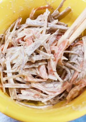 給食再現しました！ごぼうサラダ-レシピのメイン写真