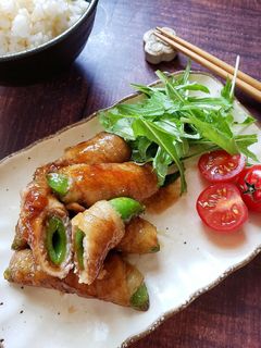 肉巻きスナップえんどう-レシピのメイン写真