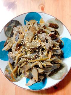 【電気圧力鍋】豚肉とごぼうのしぐれ煮-レシピのメイン写真
