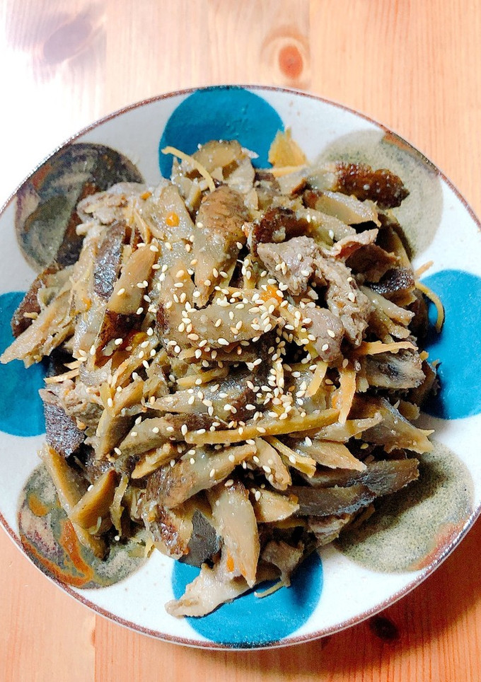 【電気圧力鍋】豚肉とごぼうのしぐれ煮-レシピのメイン写真