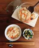 レンジで簡単★鮭の炊き込みご飯