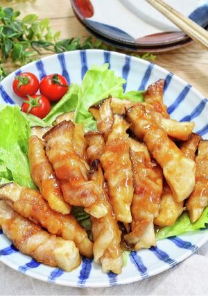 食べ応え抜群！『絶品エリンギの肉巻き』-レシピのメイン写真