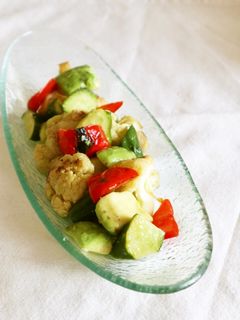 袋で揉みこむ♪即席◎焼き野菜ピクルス-レシピのメイン写真
