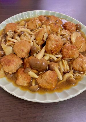 肉団子のきのこあんかけ-レシピのメイン写真