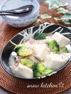 ブロッコリーと豆腐の白だしあん☆-レシピのメイン写真