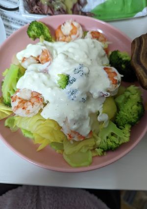 温野菜のクリームチーズソースがけ-レシピのメイン写真