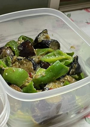 ナスとピーマンの味噌炒め-レシピのメイン写真