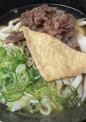 ろく助の高級塩で作る手打ちうどんの肉吸い-レシピのメイン写真