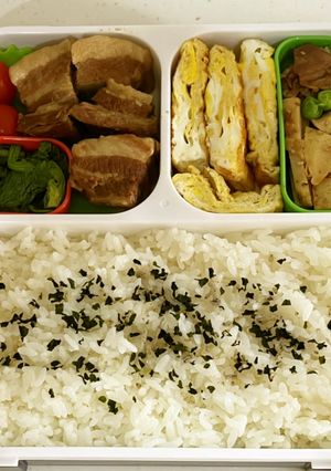 豚角煮たけのこ土佐煮フードマン800弁当-レシピのメイン写真