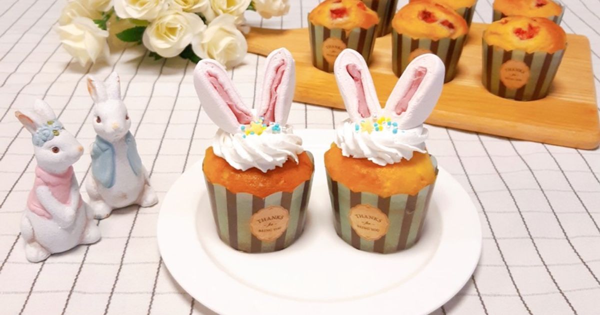 うさぎマフィン♡イースター by ゆづキッチン 【クックパッド】 簡単