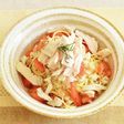サラダチキンの冷製パスタ