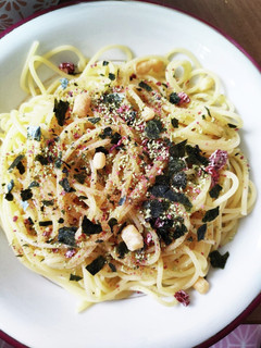 男梅のお茶漬け冷製パスタ-レシピのメイン写真