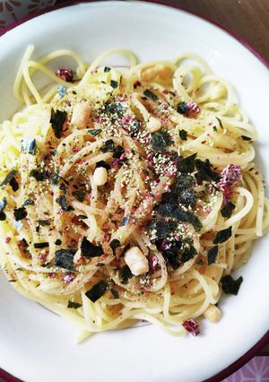 男梅のお茶漬け冷製パスタ-レシピのメイン写真
