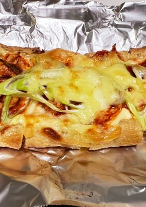 油揚げのおつまみキムチpizza-レシピのメイン写真
