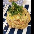 簡単鯖缶で♪大葉塩こんぶ炒飯
