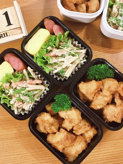 鶏胸肉の唐揚げ弁当 22/4.11-レシピのメイン写真