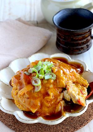 レンジで簡単！ふんわり卵の天津飯-レシピのメイン写真