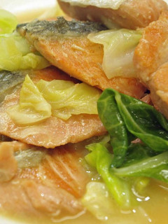 塩紅鮭ちゃんちゃん焼風煮-レシピのメイン写真