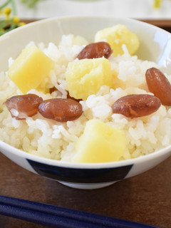 北あかりと甘納豆の炊き込みご飯-レシピのメイン写真
