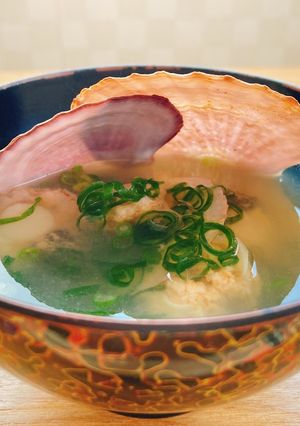 ほたての稚貝でお味噌汁-レシピのメイン写真