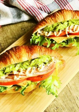 アボカドハムサンド-レシピのメイン写真