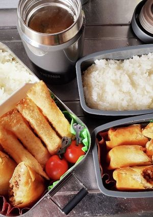 高校生男子お弁当22年4月8日-レシピのメイン写真