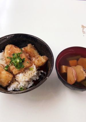 ダンナ作白身魚のテリヤキとお吸い物-レシピのメイン写真