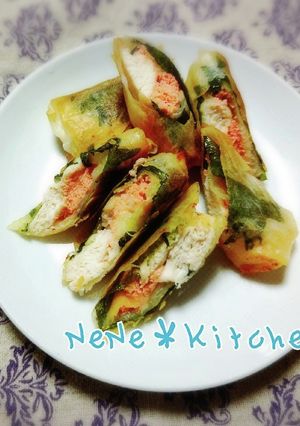 鶏ササミ肉の明太子チーズ春巻き-レシピのメイン写真