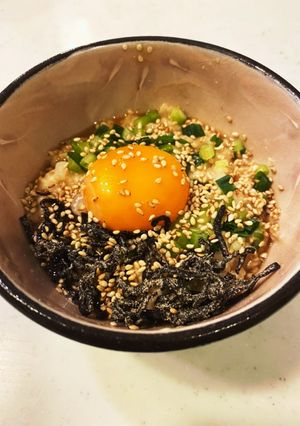 絶品！釜玉バター醤油うどん風オートミール-レシピのメイン写真