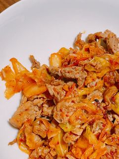 麺つゆで豚キムチ-レシピのメイン写真