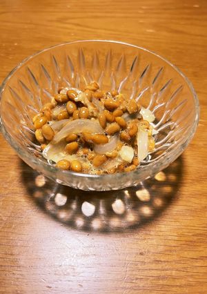 黒酢蜂蜜玉ねぎ酢納豆-レシピのメイン写真