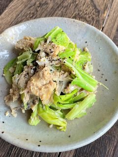 レンジ加熱で時短 キャベツとツナの卵炒め-レシピのメイン写真