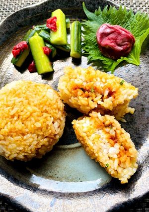 韓国味噌サムジャンで焼きおにぎり-レシピのメイン写真