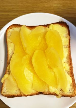 レンジで作るりんごカスタードトースト-レシピのメイン写真