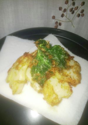 旬の筍Deゆかり&青のり片栗マヨ衣・揚げ-レシピのメイン写真