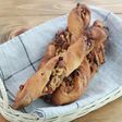 レーズンとナッツの全粒粉スティックパン