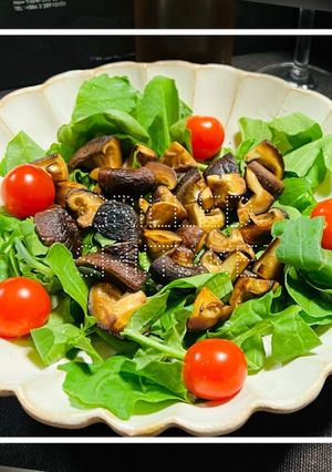 シンプル焼き椎茸de美味しいサラダ♪-レシピのメイン写真